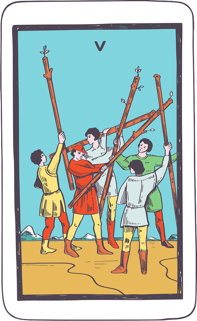 Five of Wands